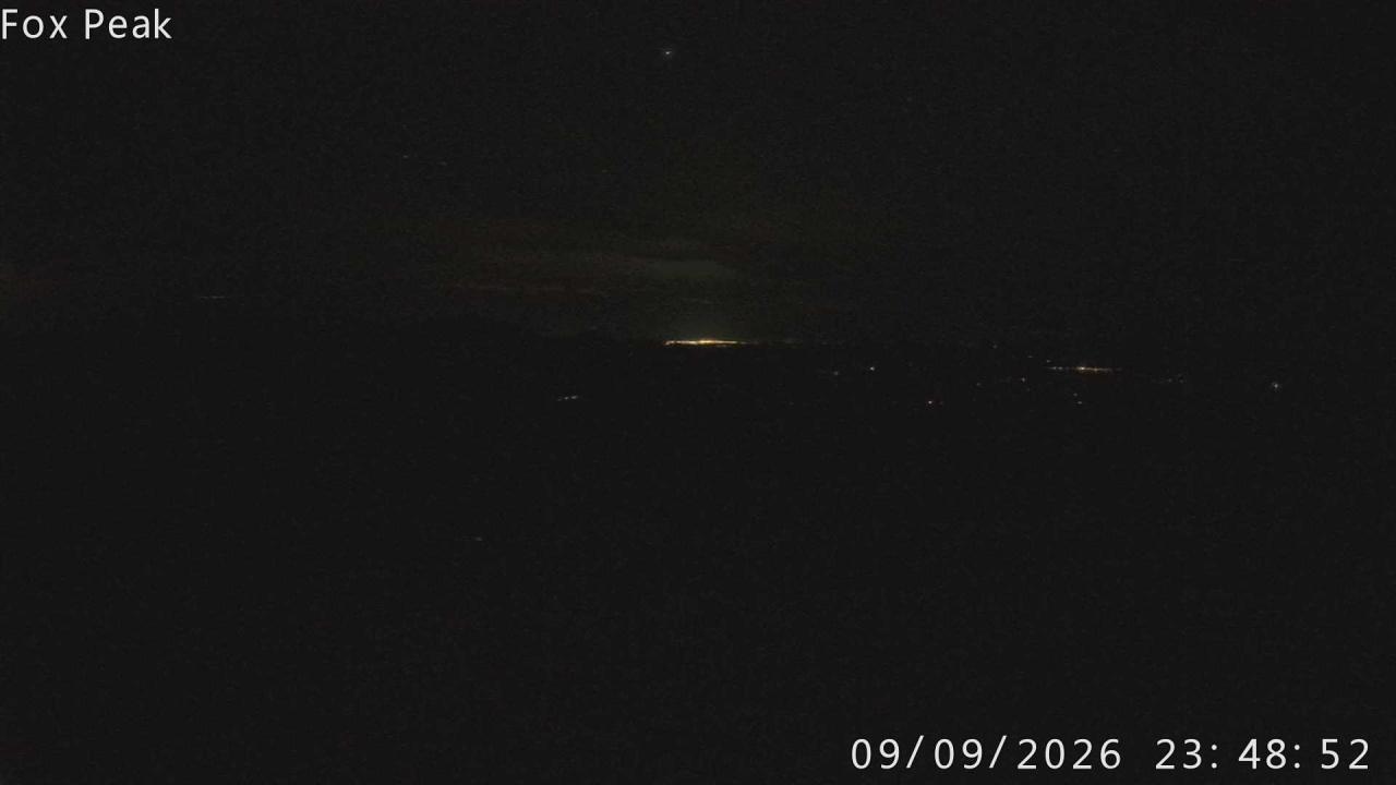 Fox Peak Tasman Tow Shed snow cam captured at 9 September 2026 at 11:54 pm NZST