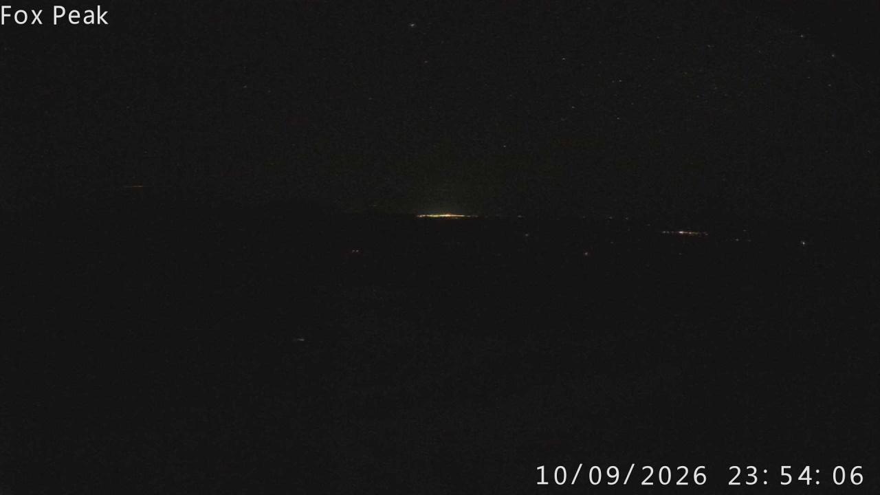 Fox Peak Tasman Tow Shed snow cam captured at 10 September 2026 at 11:58 pm NZST