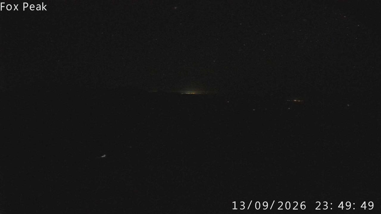 Fox Peak Tasman Tow Shed snow cam captured at 13 September 2026 at 11:54 pm NZST