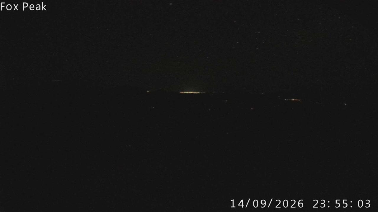 Fox Peak Tasman Tow Shed snow cam captured at 14 September 2026 at 11:59 pm NZST