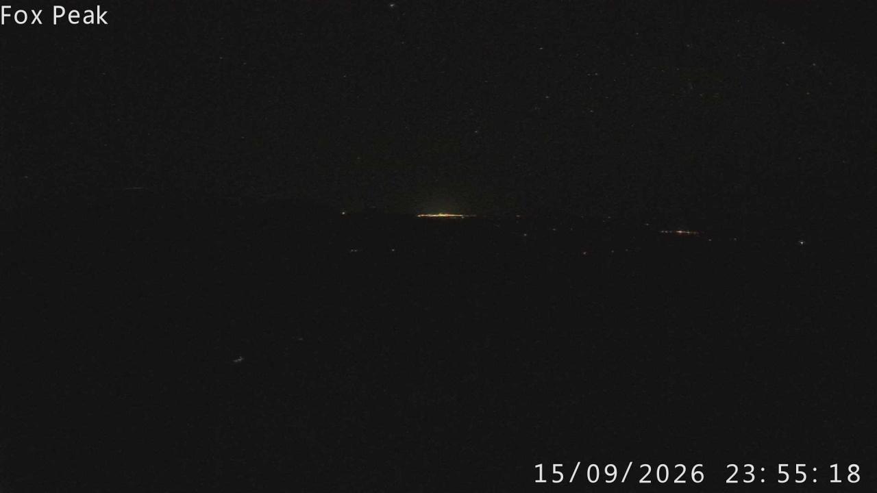 Fox Peak Tasman Tow Shed snow cam captured at 15 September 2026 at 11:58 pm NZST
