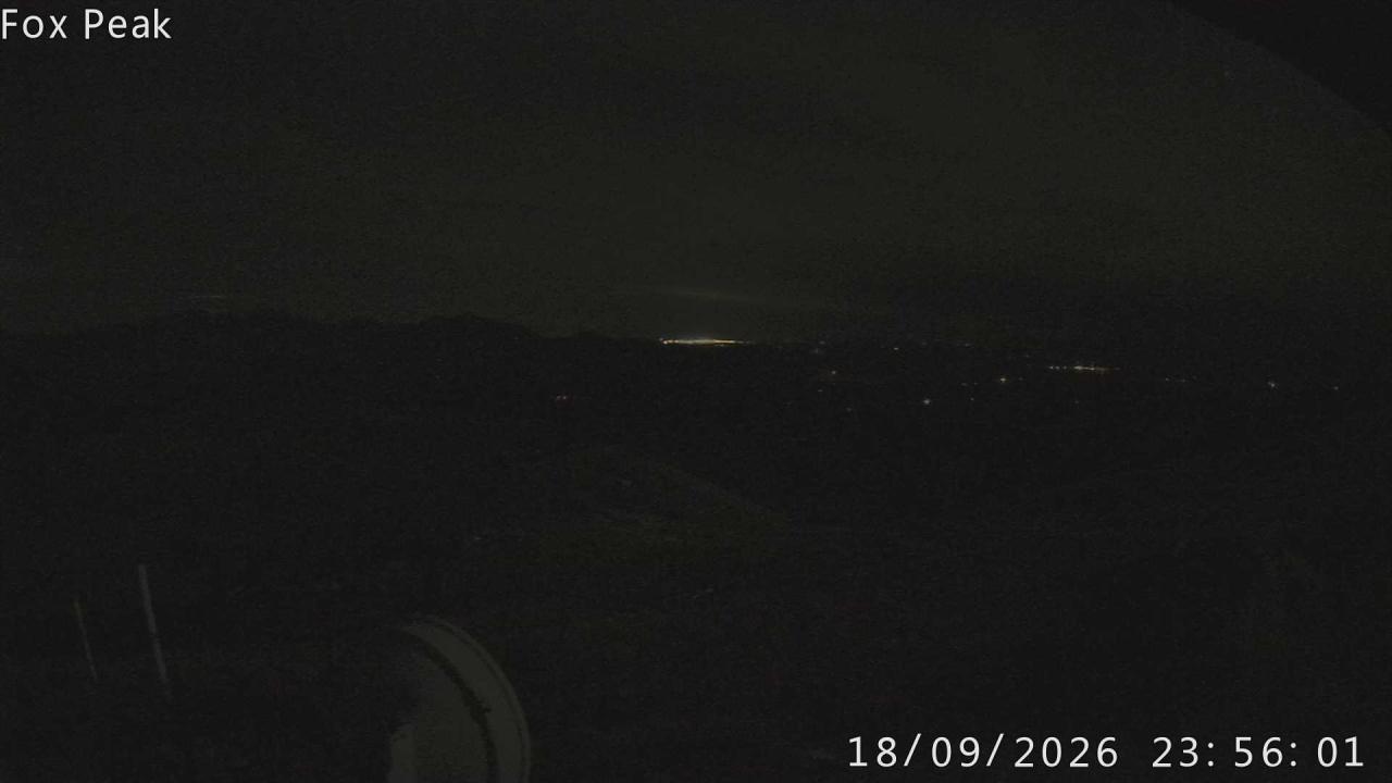 Fox Peak Tasman Tow Shed snow cam captured at 18 September 2026 at 11:58 pm NZST