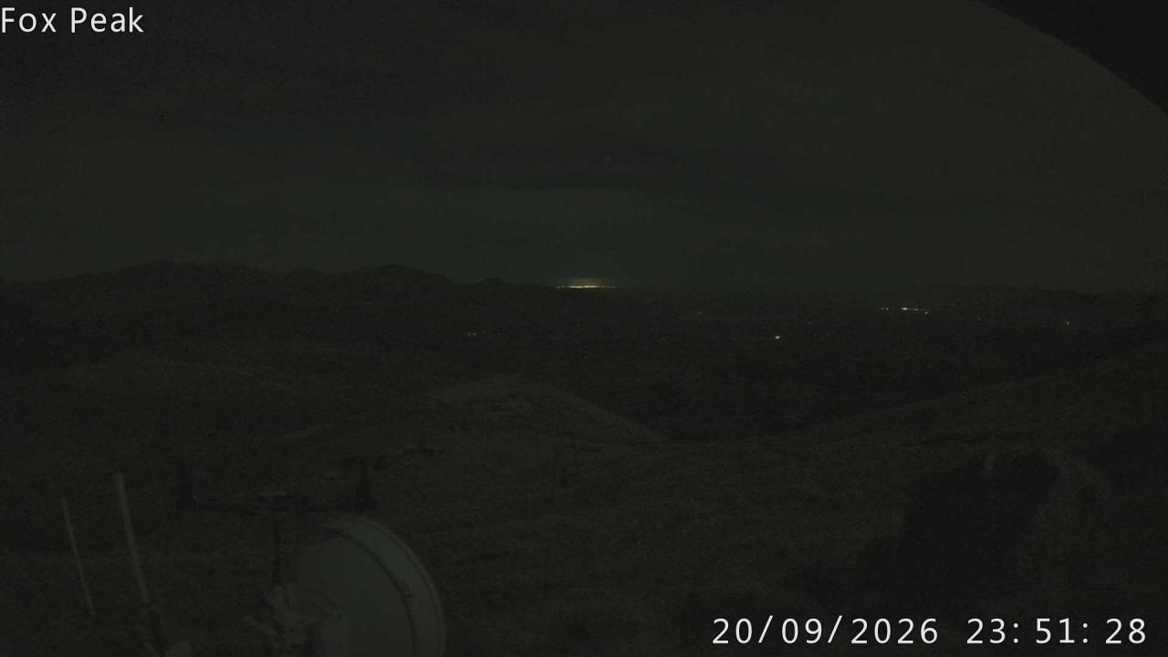 Fox Peak Tasman Tow Shed snow cam captured at 20 September 2026 at 11:56 pm NZST