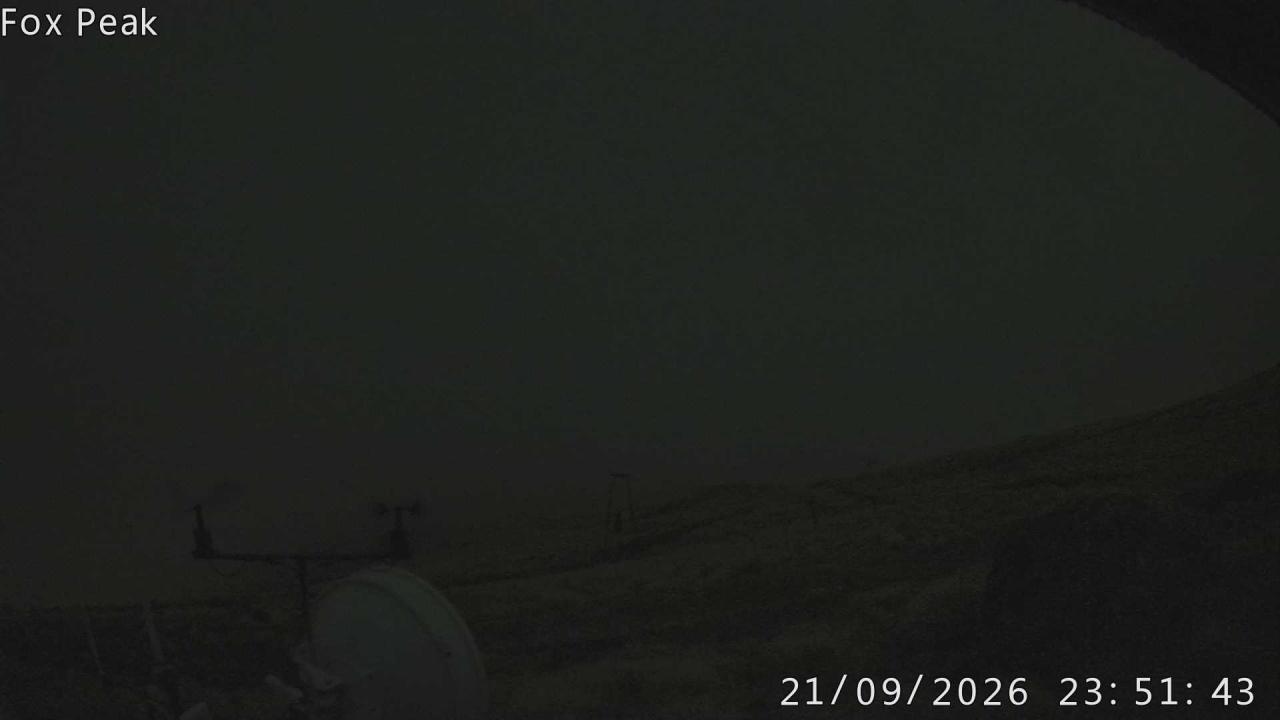 Fox Peak Tasman Tow Shed snow cam captured at 21 September 2026 at 11:56 pm NZST