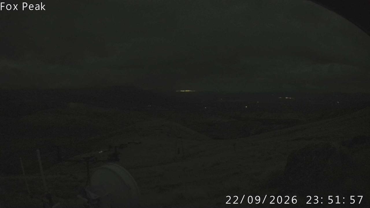 Fox Peak Tasman Tow Shed snow cam captured at 22 September 2026 at 11:53 pm NZST