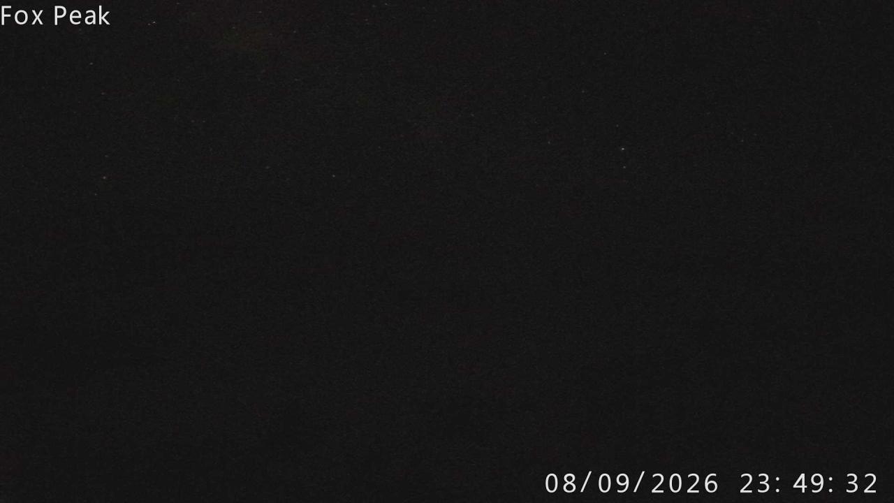 Fox Peak Shirt Front snow cam captured at 8 September 2026 at 11:54 pm NZST