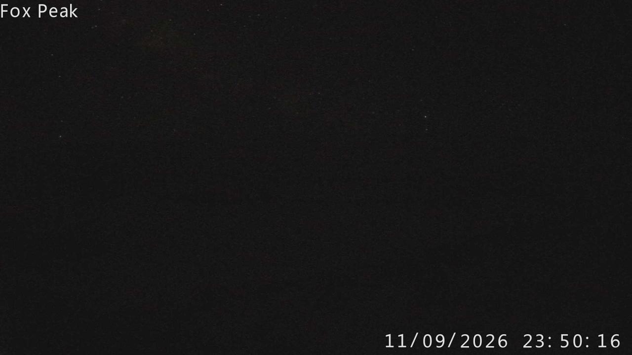 Fox Peak Shirt Front snow cam captured at 11 September 2026 at 11:55 pm NZST