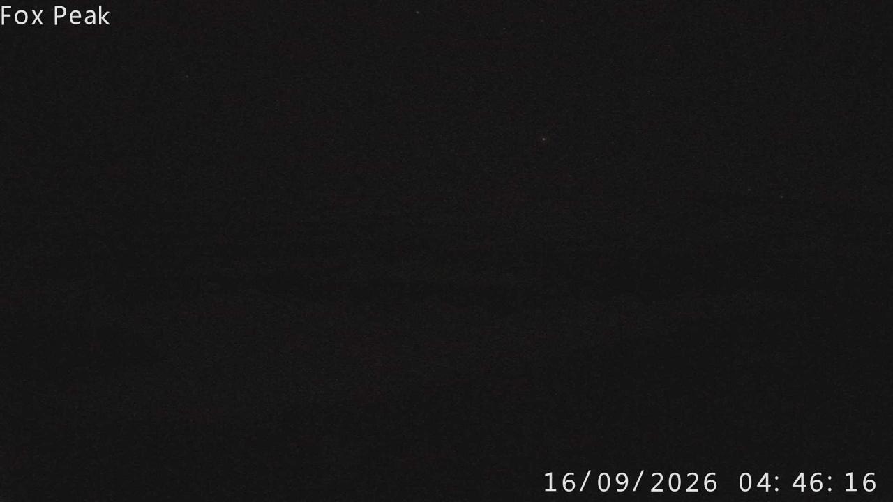 Fox Peak Shirt Front snow cam captured at 16 September 2026 at 4:47 am NZST