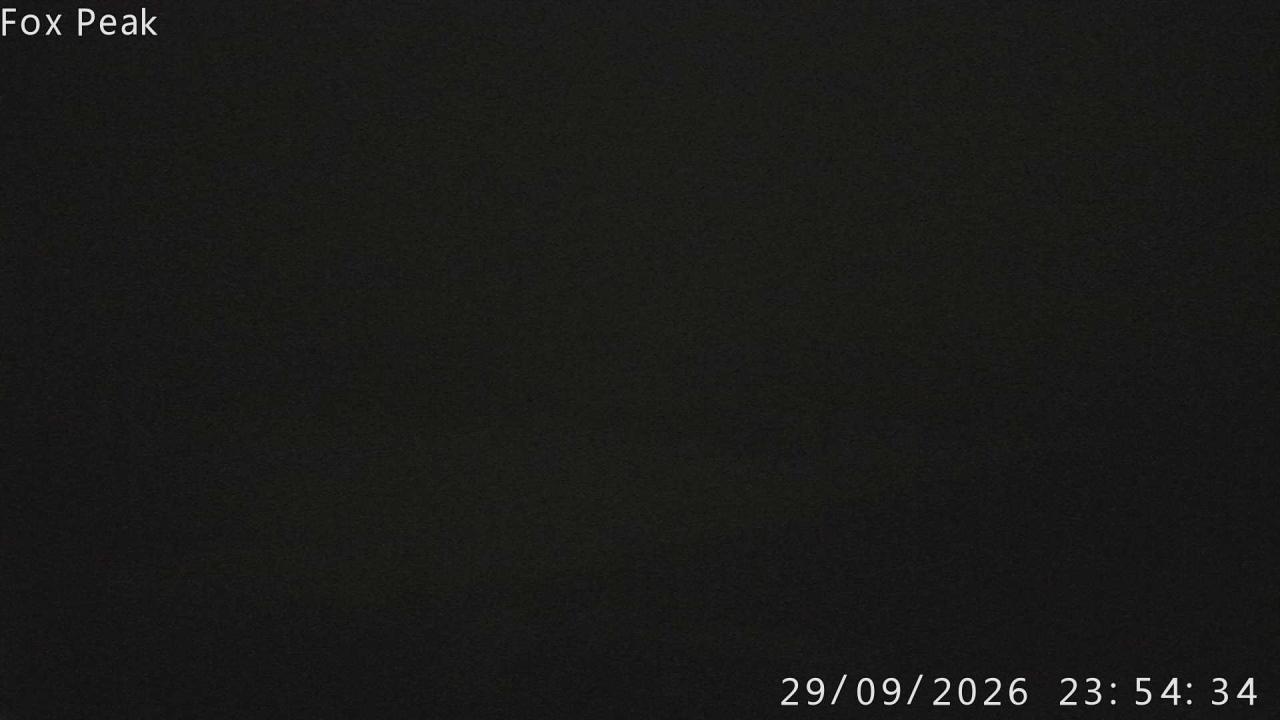 Fox Peak Shirt Front snow cam captured at 29 September 2026 at 11:57 pm NZDT
