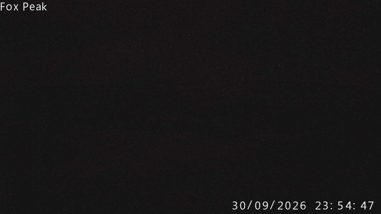 Fox Peak Shirt Front snow cam captured at 30 September 2026 at 11:55 pm NZDT