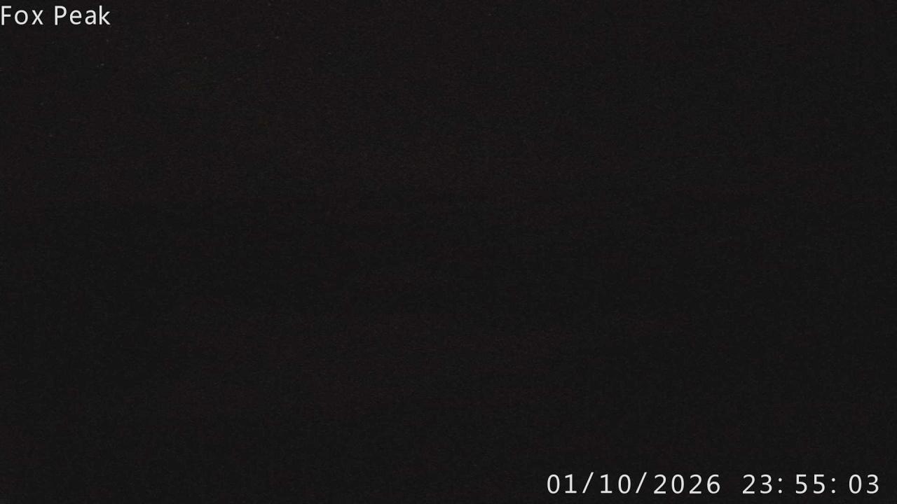 Fox Peak Shirt Front snow cam captured at 1 October 2026 at 11:56 pm NZDT