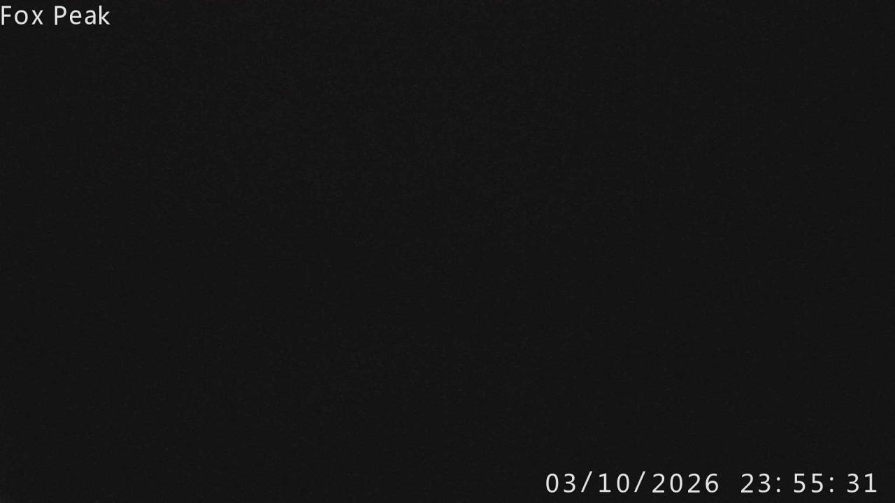 Fox Peak Shirt Front snow cam captured at 3 October 2026 at 11:57 pm NZDT