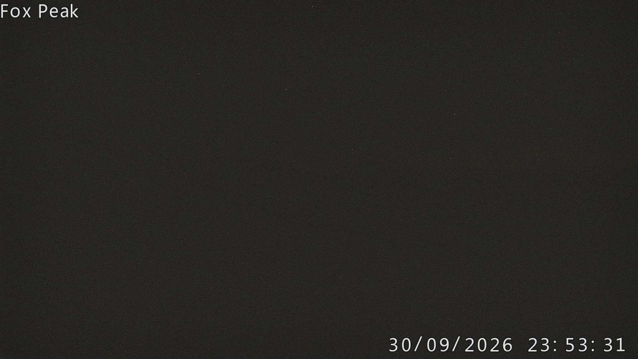 Fox Peak Apex snow cam captured at 30 September 2026 at 11:55 pm NZDT
