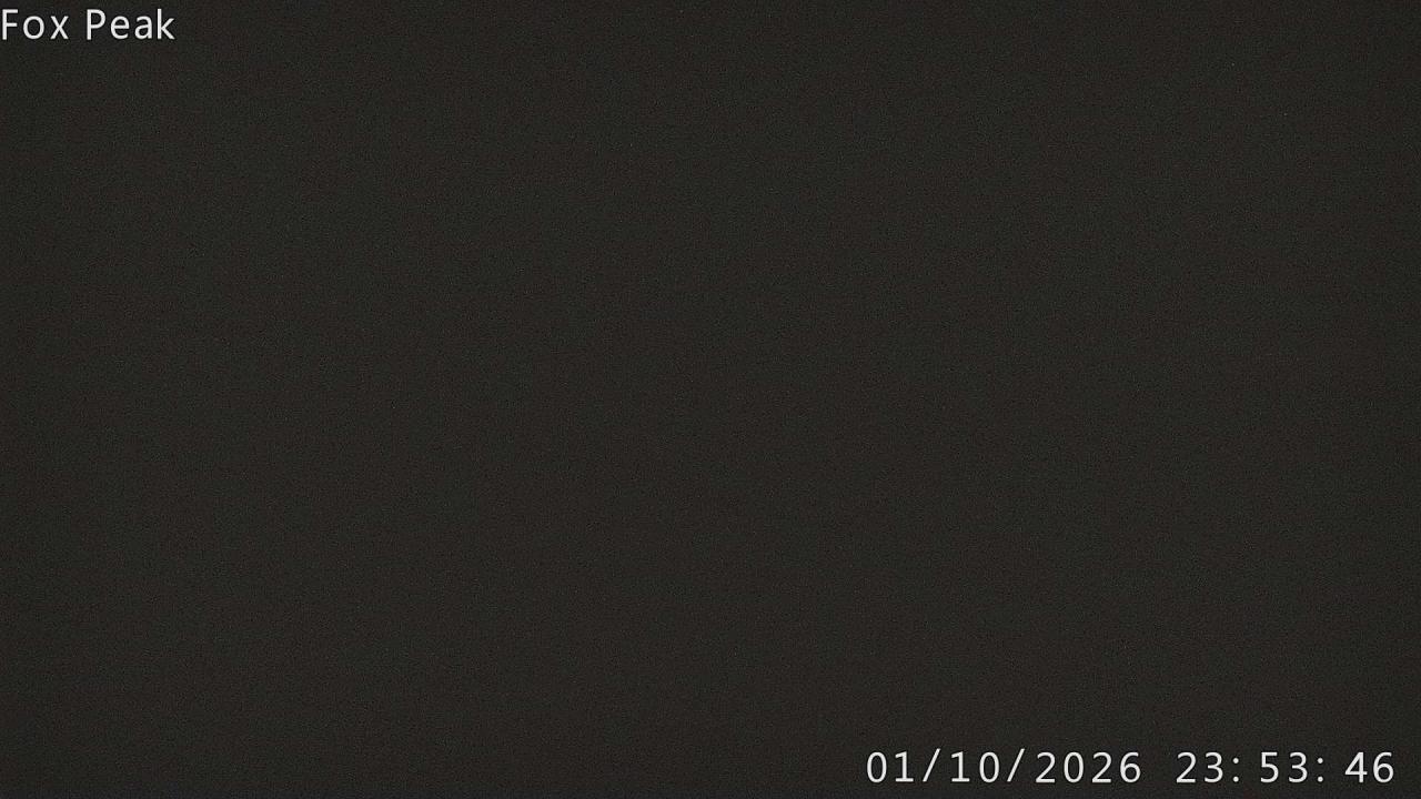 Fox Peak Apex snow cam captured at 1 October 2026 at 11:56 pm NZDT