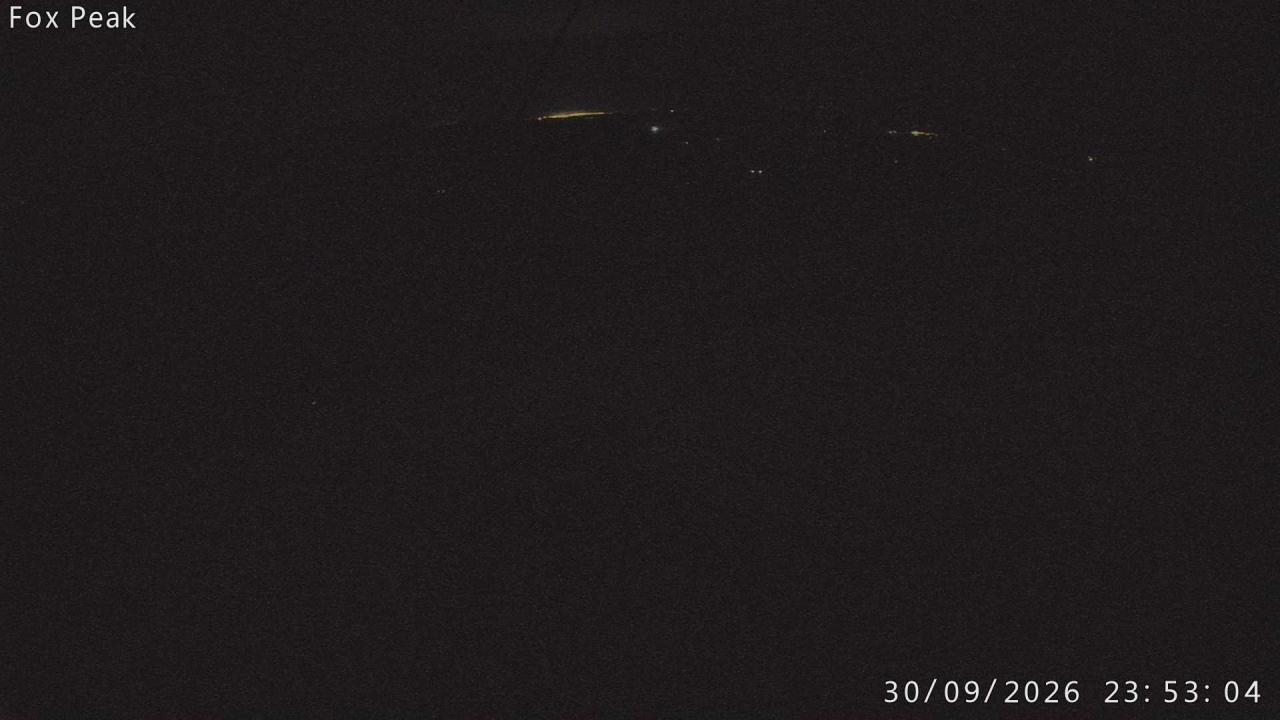 Fox Peak Apex South East snow cam captured at 30 September 2026 at 11:55 pm NZDT
