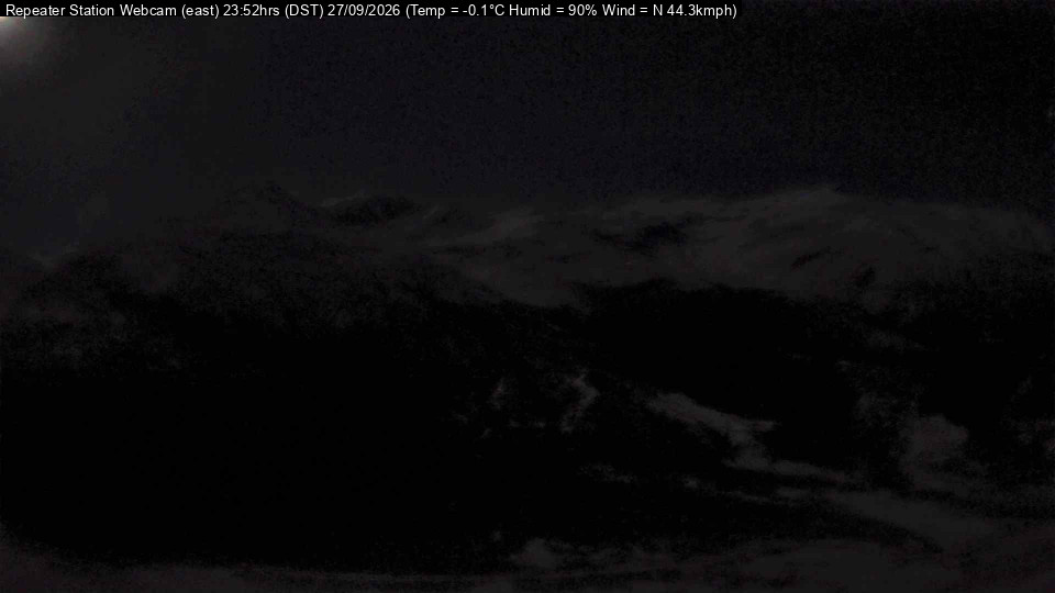 Temple Basin Arthur's Pass / Temple Basin View snow cam captured at 27 September 2026 at 11:54 pm NZDT