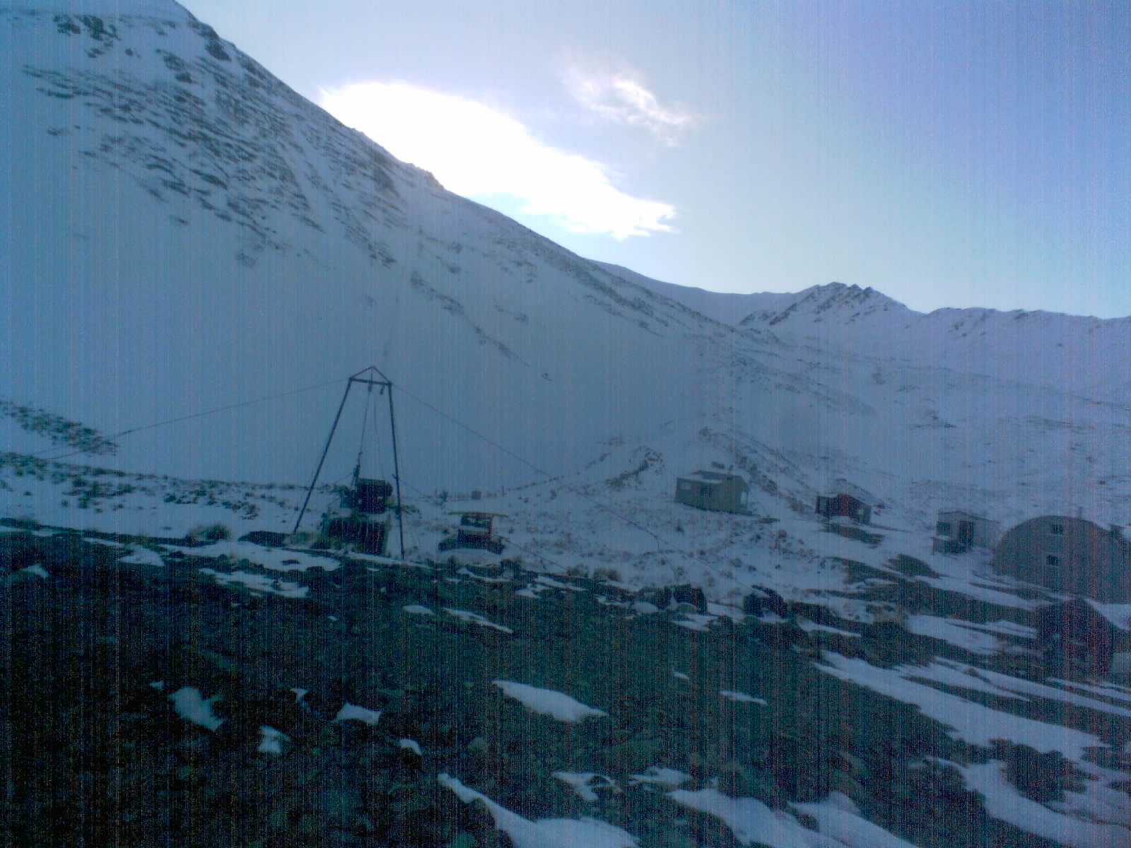 Awakino Main Tow / Field View snow cam captured at 17 September 2026 at 6:01 pm NZST