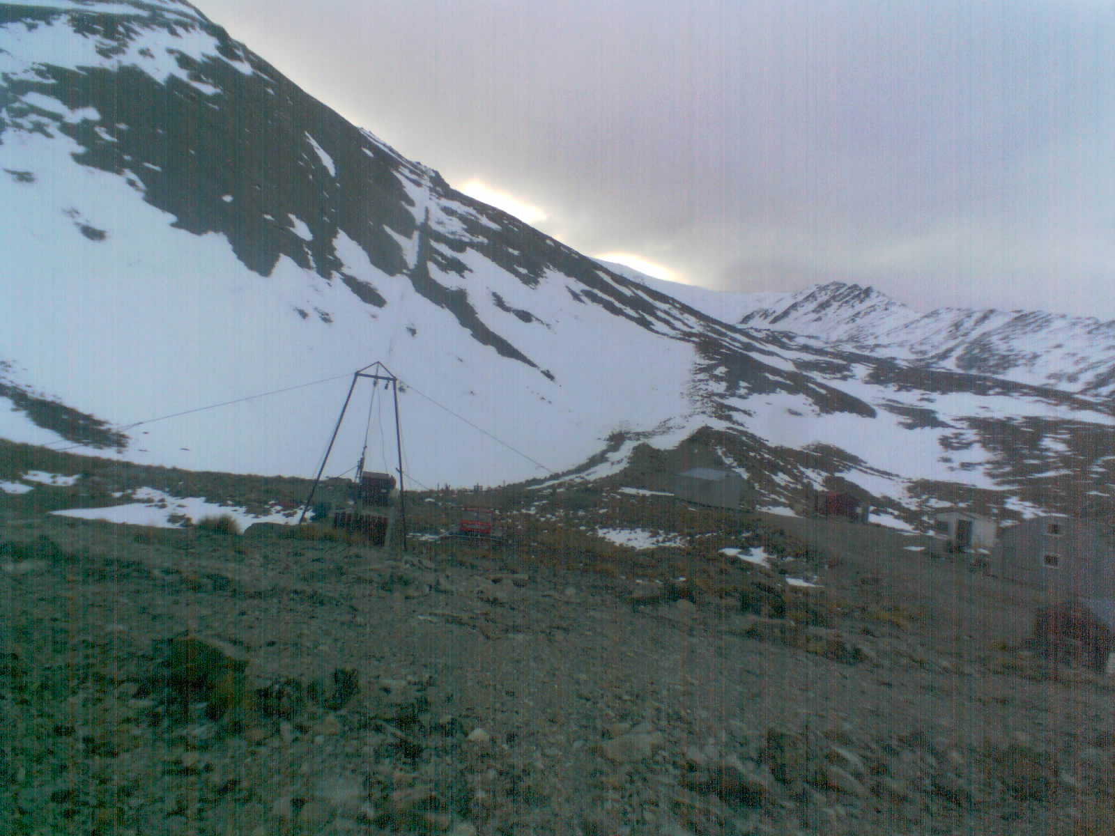 Awakino Main Tow / Field View snow cam captured at 24 September 2026 at 6:26 pm NZST