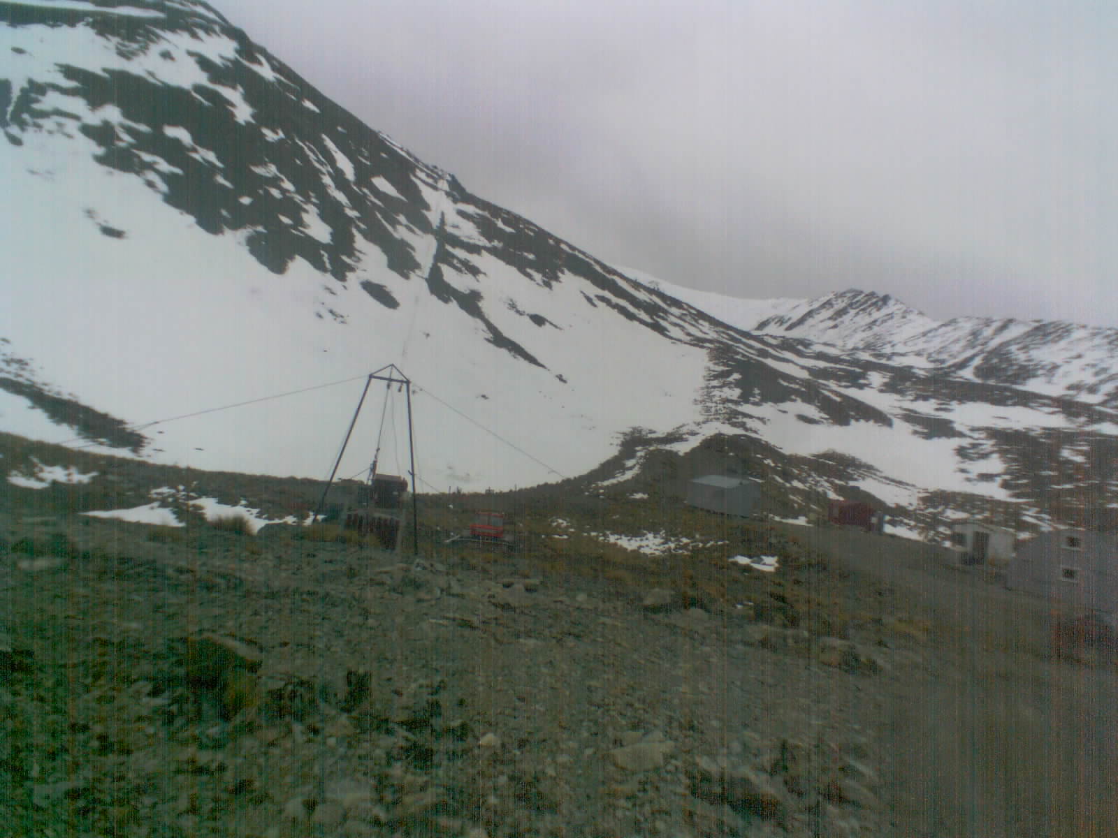 Awakino Main Tow / Field View snow cam captured at 1 October 2026 at 6:01 pm NZDT