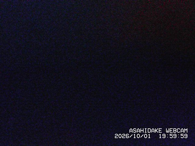 Asahidake Asahidake snow cam captured at 1 October 2026 at 10:00 pm GMT+9