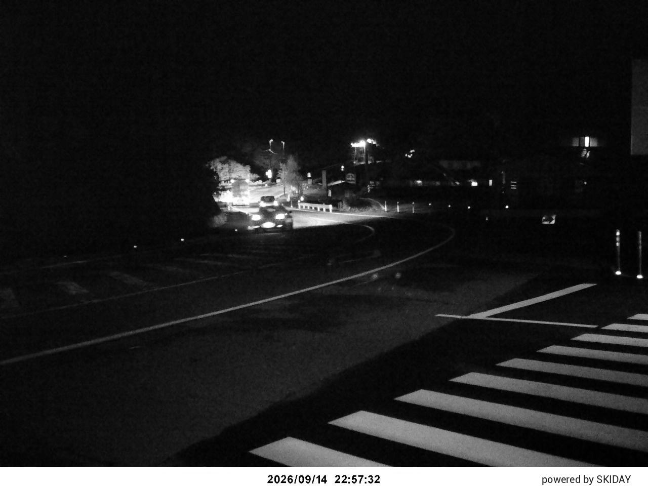 Bibai Kokusetsu Carpark snow cam captured at 14 September 2026 at 11:29 pm GMT+9