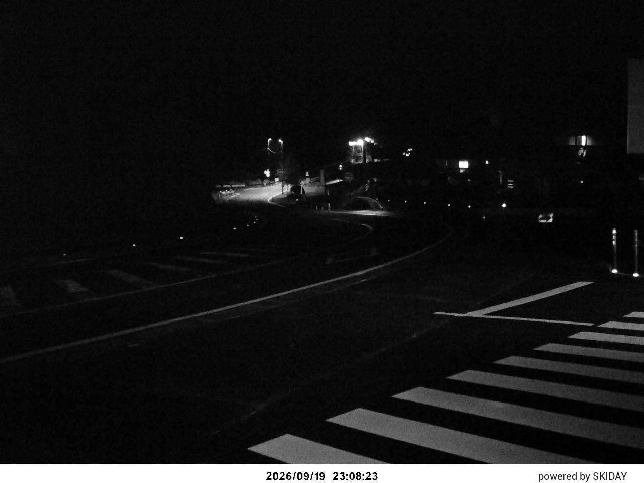 Bibai Kokusetsu Carpark snow cam captured at 19 September 2026 at 11:28 pm GMT+9