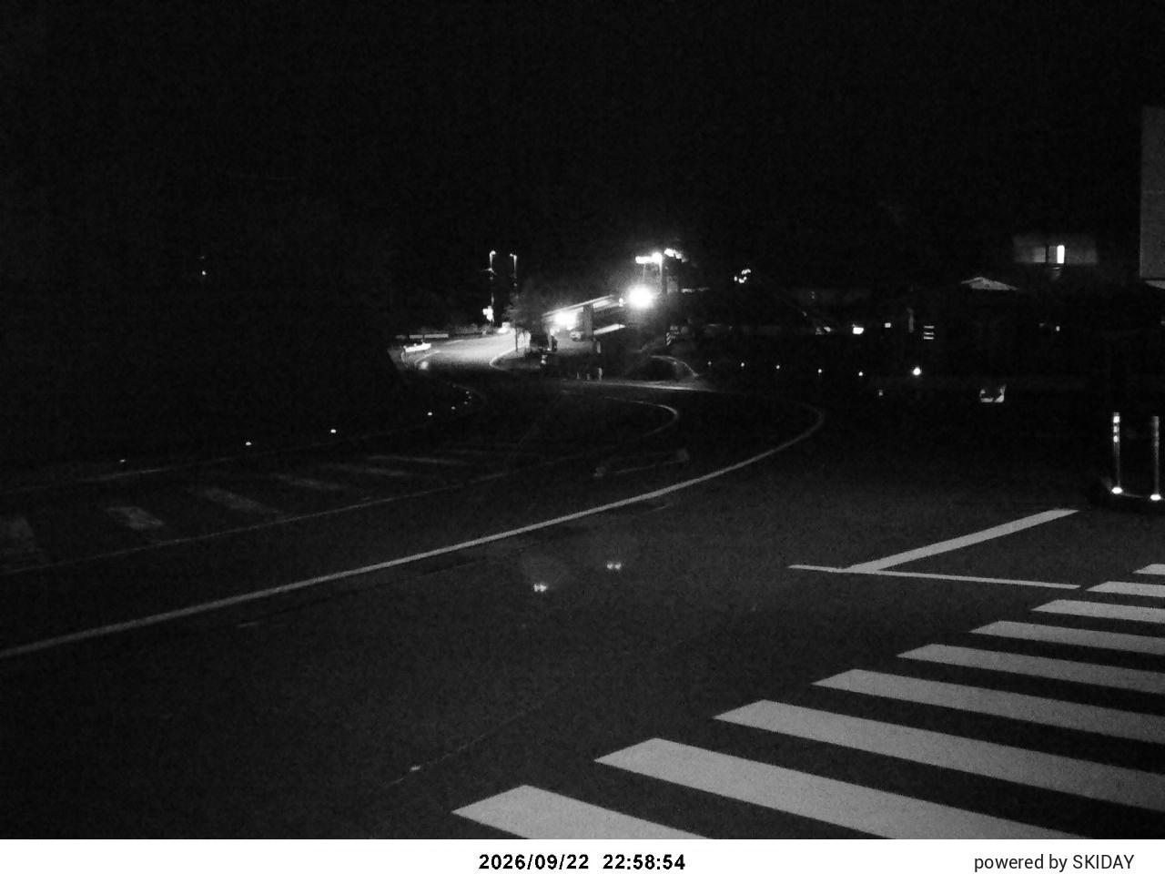 Bibai Kokusetsu Carpark snow cam captured at 22 September 2026 at 11:38 pm GMT+9