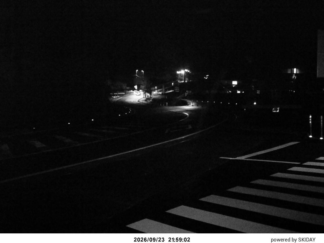Bibai Kokusetsu Carpark snow cam captured at 23 September 2026 at 11:01 pm GMT+9