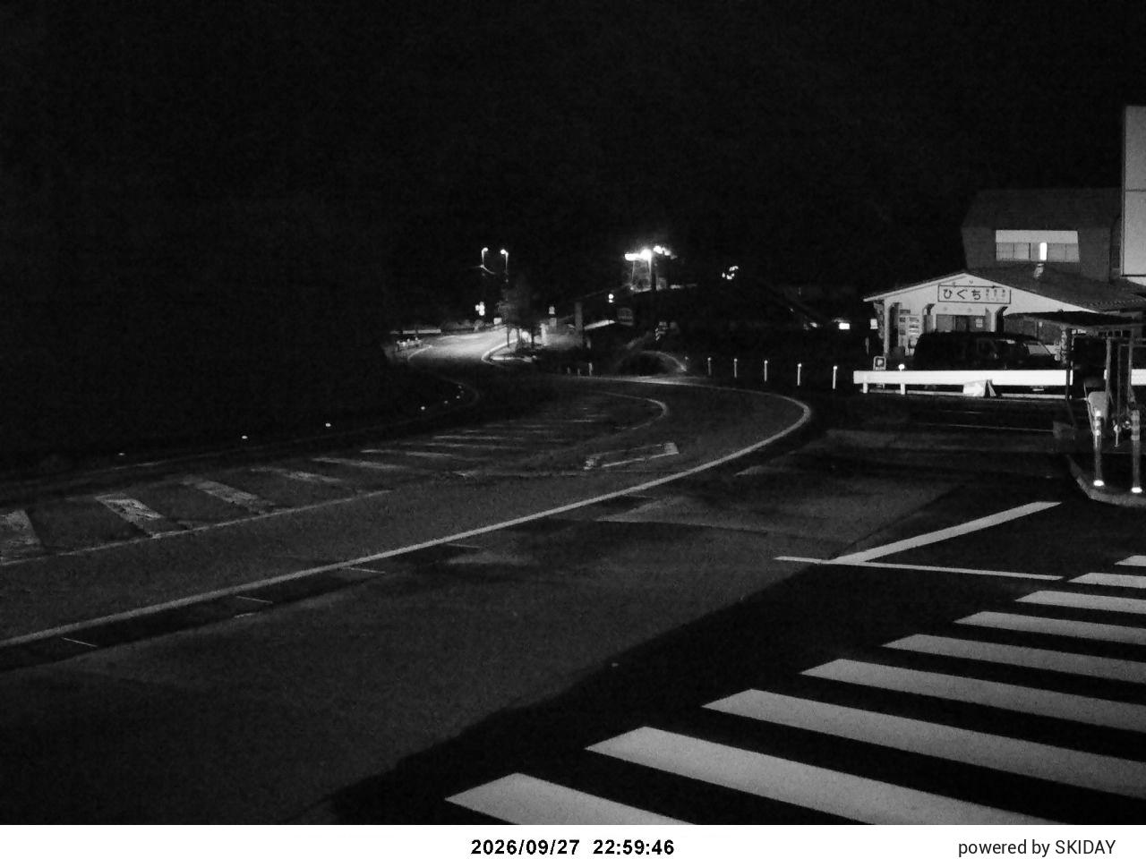 Bibai Kokusetsu Carpark snow cam captured at 27 September 2026 at 11:37 pm GMT+9