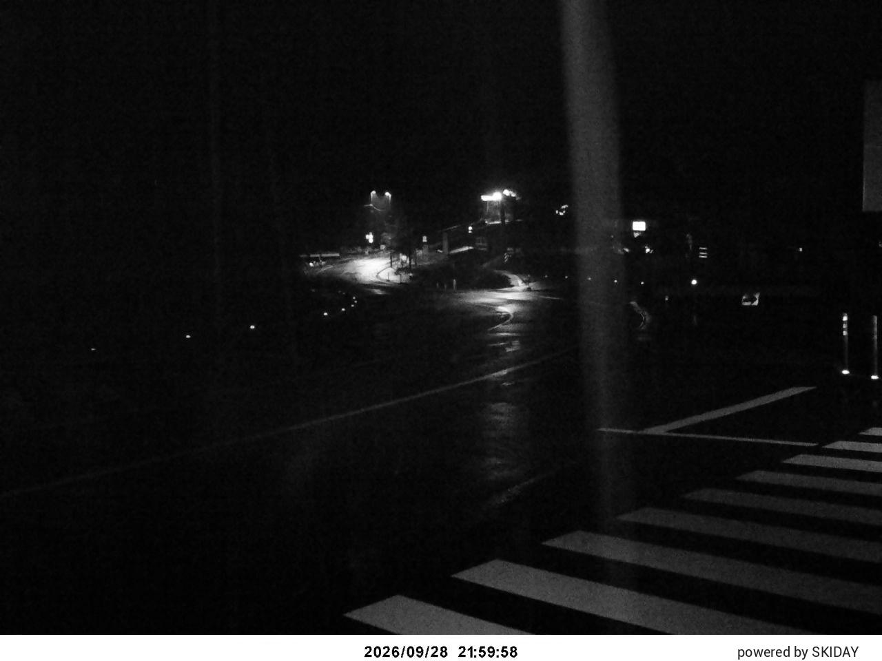 Bibai Kokusetsu Carpark snow cam captured at 28 September 2026 at 10:59 pm GMT+9