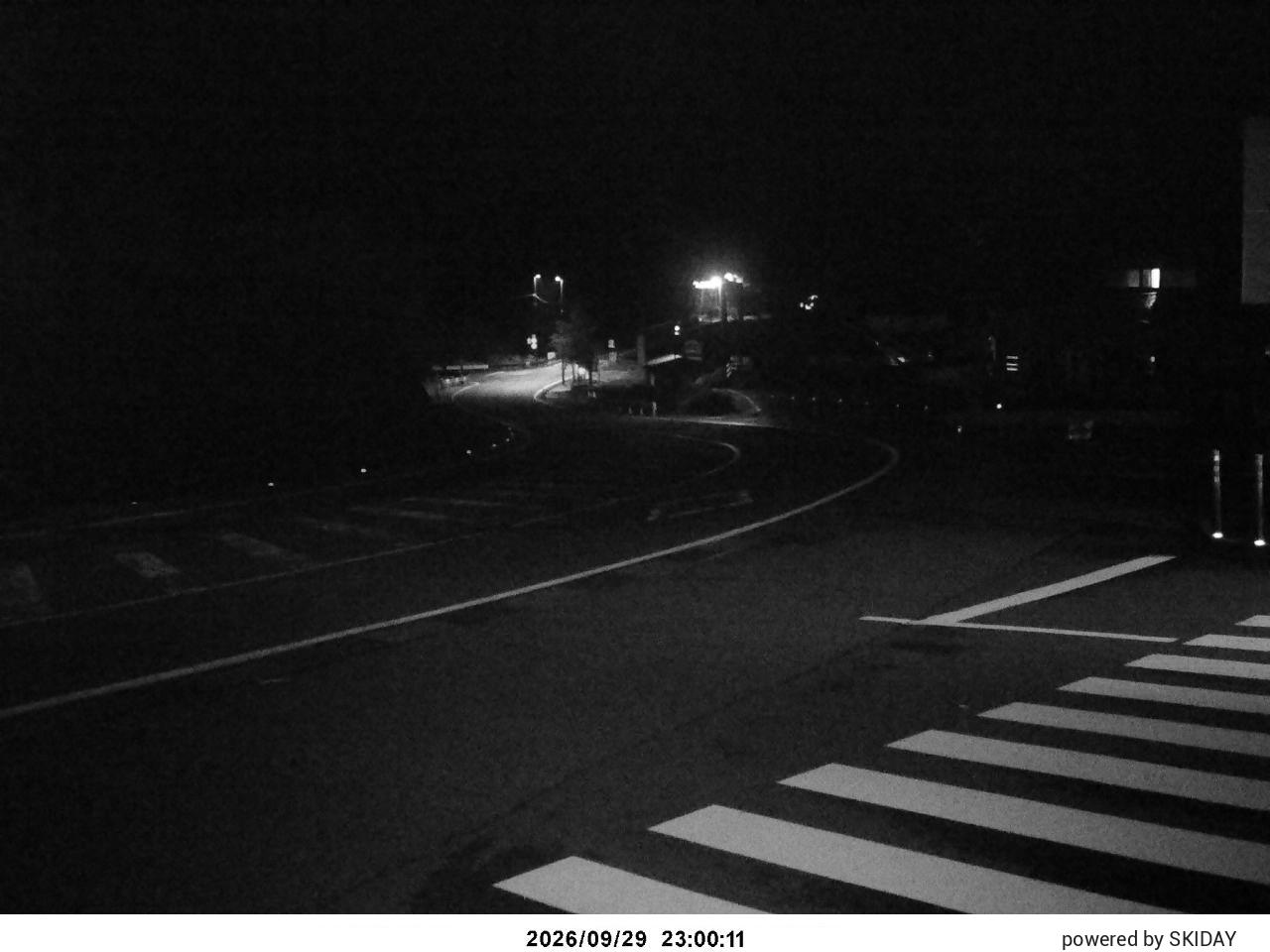 Bibai Kokusetsu Carpark snow cam captured at 29 September 2026 at 11:59 pm GMT+9