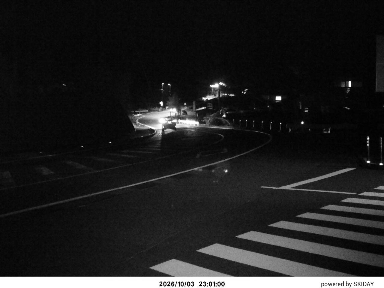 Bibai Kokusetsu Carpark snow cam captured at 3 October 2026 at 11:59 pm GMT+9