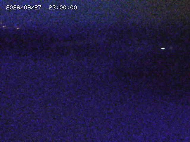 Sapporo Kokusai Peak snow cam captured at 27 September 2026 at 11:39 pm GMT+9
