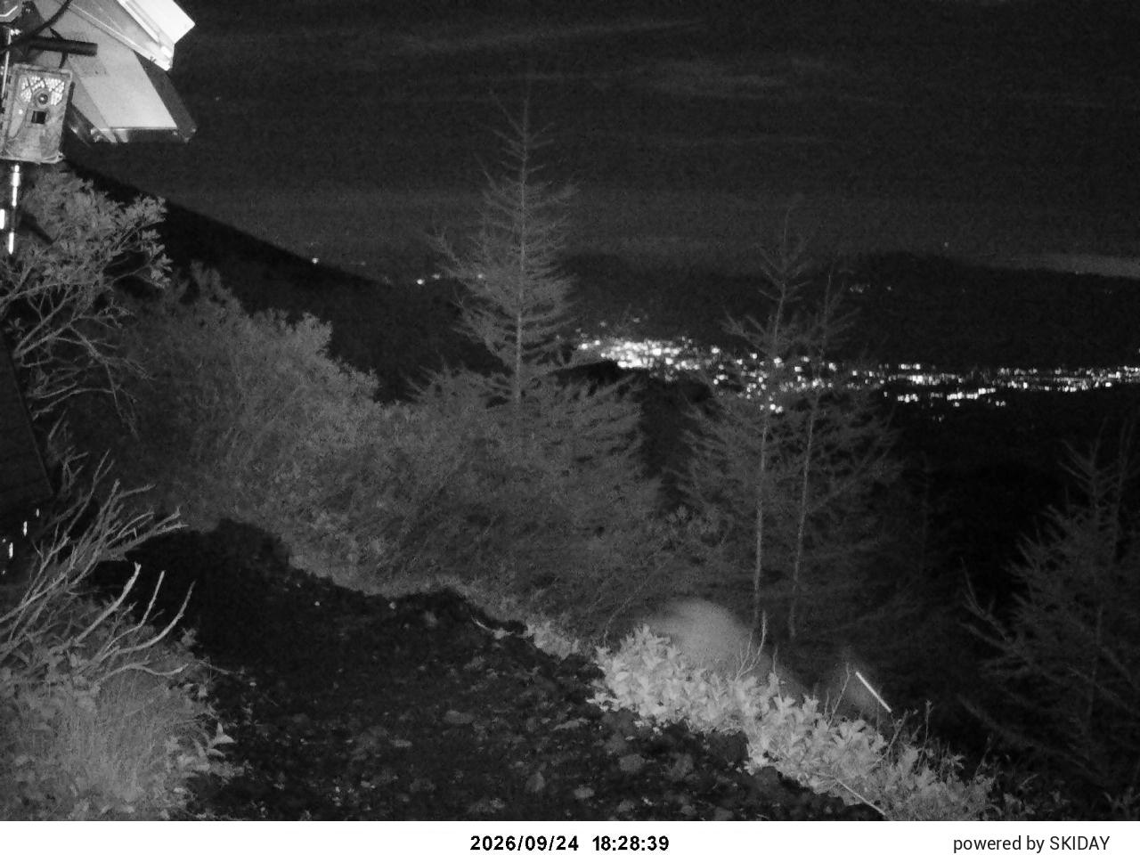 Aomori Spring Snow Depth Gauge snow cam captured at 24 September 2026 at 7:19 pm GMT+9