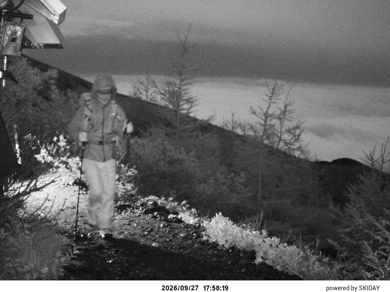 Aomori Spring Snow Depth Gauge snow cam captured at 27 September 2026 at 6:32 pm GMT+9