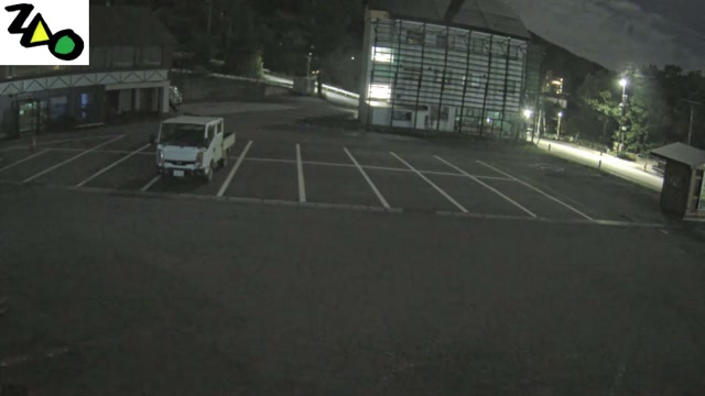 Zao Onsen Central Ropeway Car Park 1 snow cam captured at 24 September 2026 at 11:20 pm GMT+9