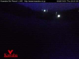 Kawaba Mid-Mountain snow cam captured at 1 October 2026 at 11:59 pm GMT+9