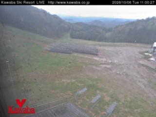 Kawaba Mid-Mountain snow cam captured at 6 October 2026 at 11:33 am GMT+9
