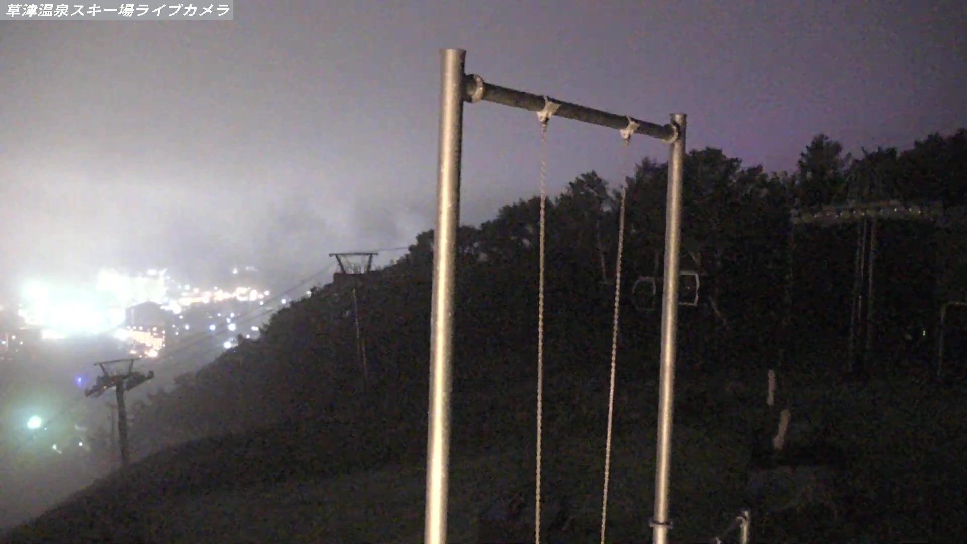 Kusatsu Onsen Tengu Peak Area snow cam captured at 10 September 2026 at 11:34 pm GMT+9