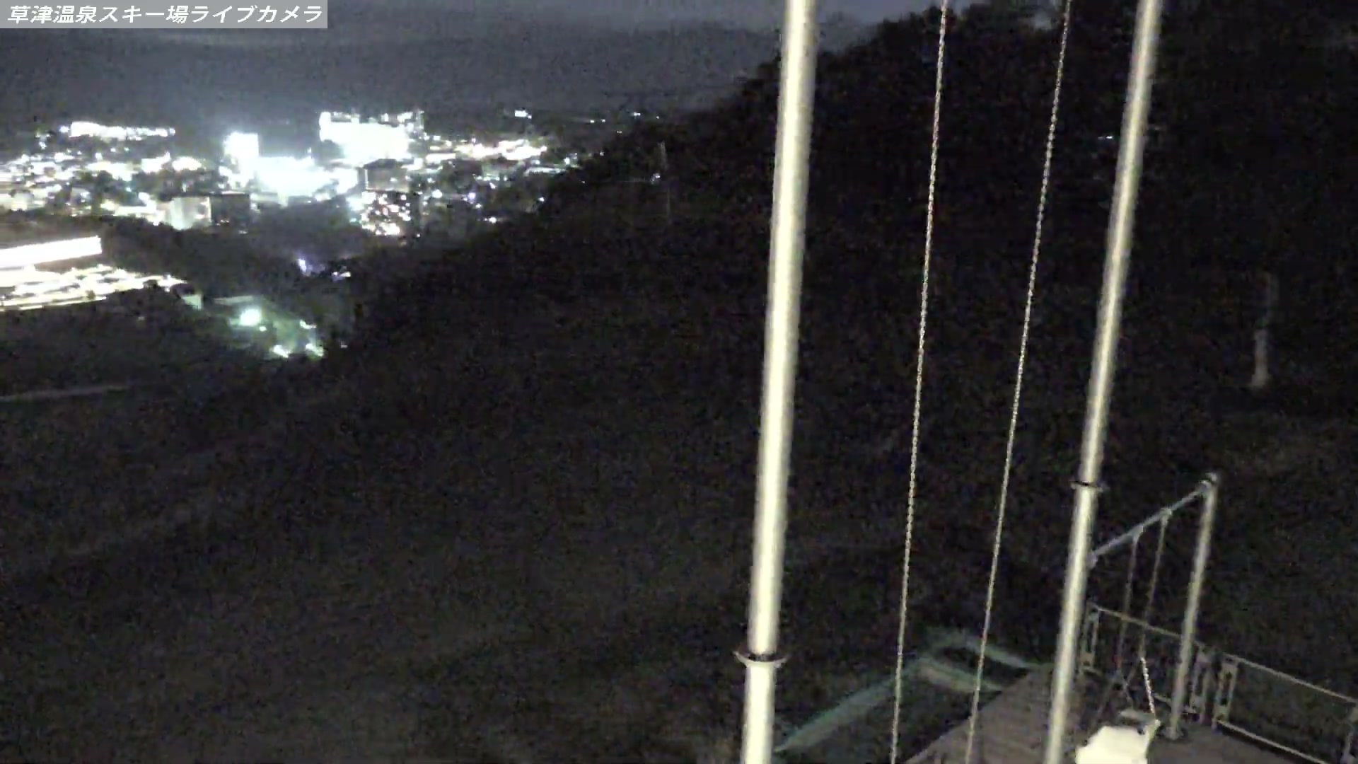 Kusatsu Onsen Tengu Peak Area snow cam captured at 22 September 2026 at 11:02 pm GMT+9