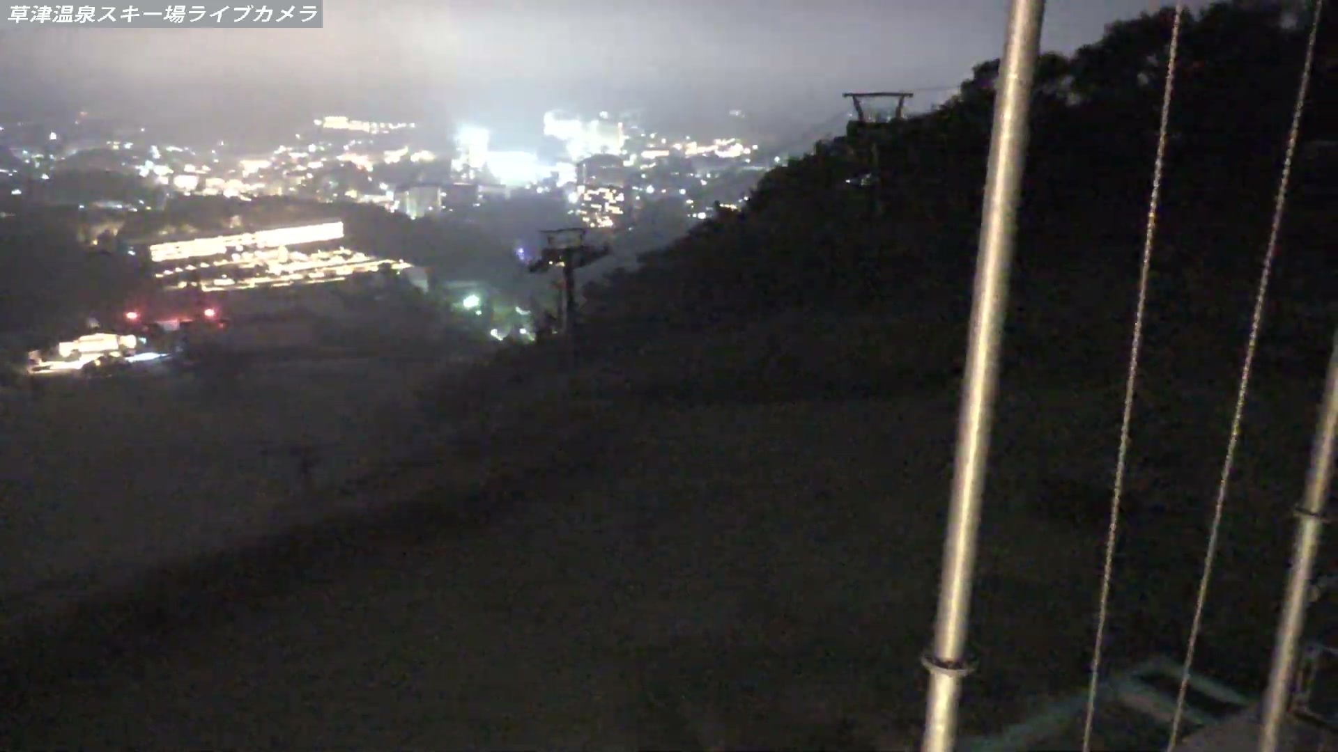 Kusatsu Onsen Tengu Peak Area snow cam captured at 25 September 2026 at 11:40 pm GMT+9