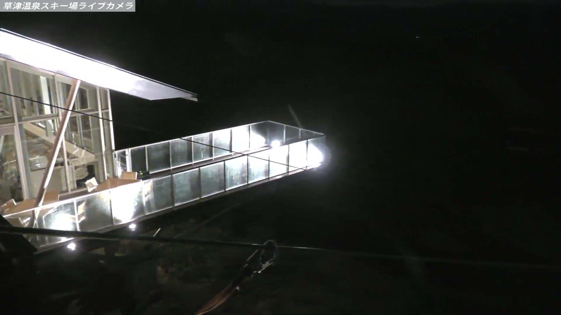 Kusatsu Onsen Tengu Peak Area snow cam captured at 26 September 2026 at 11:03 pm GMT+9