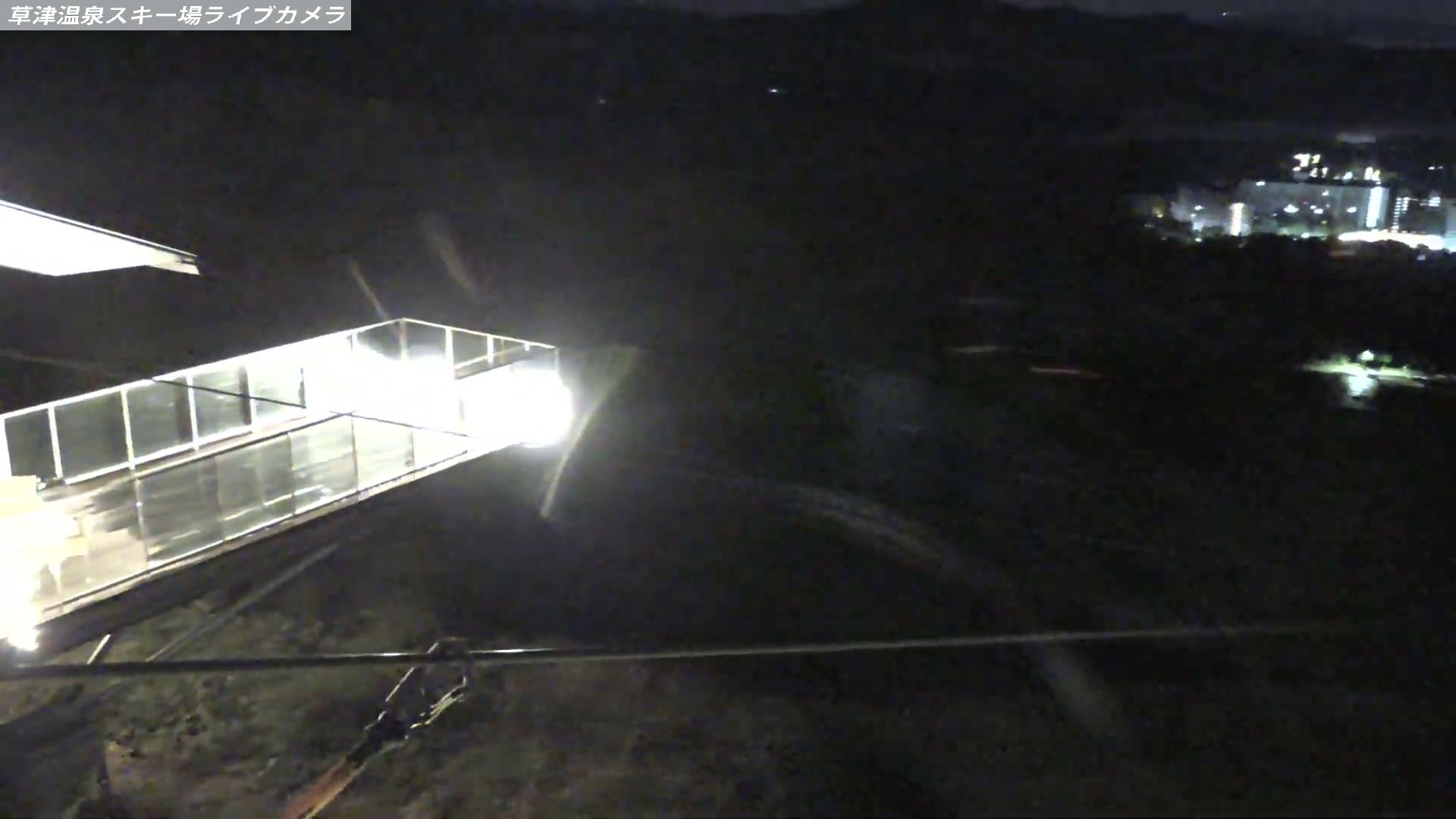 Kusatsu Onsen Tengu Peak Area snow cam captured at 28 September 2026 at 11:00 pm GMT+9