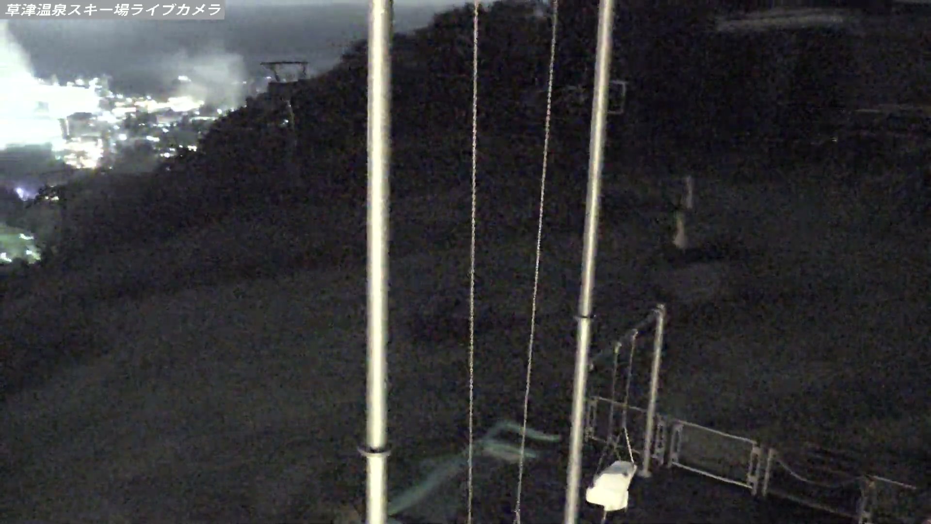 Kusatsu Onsen Tengu Peak Area snow cam captured at 29 September 2026 at 10:58 pm GMT+9
