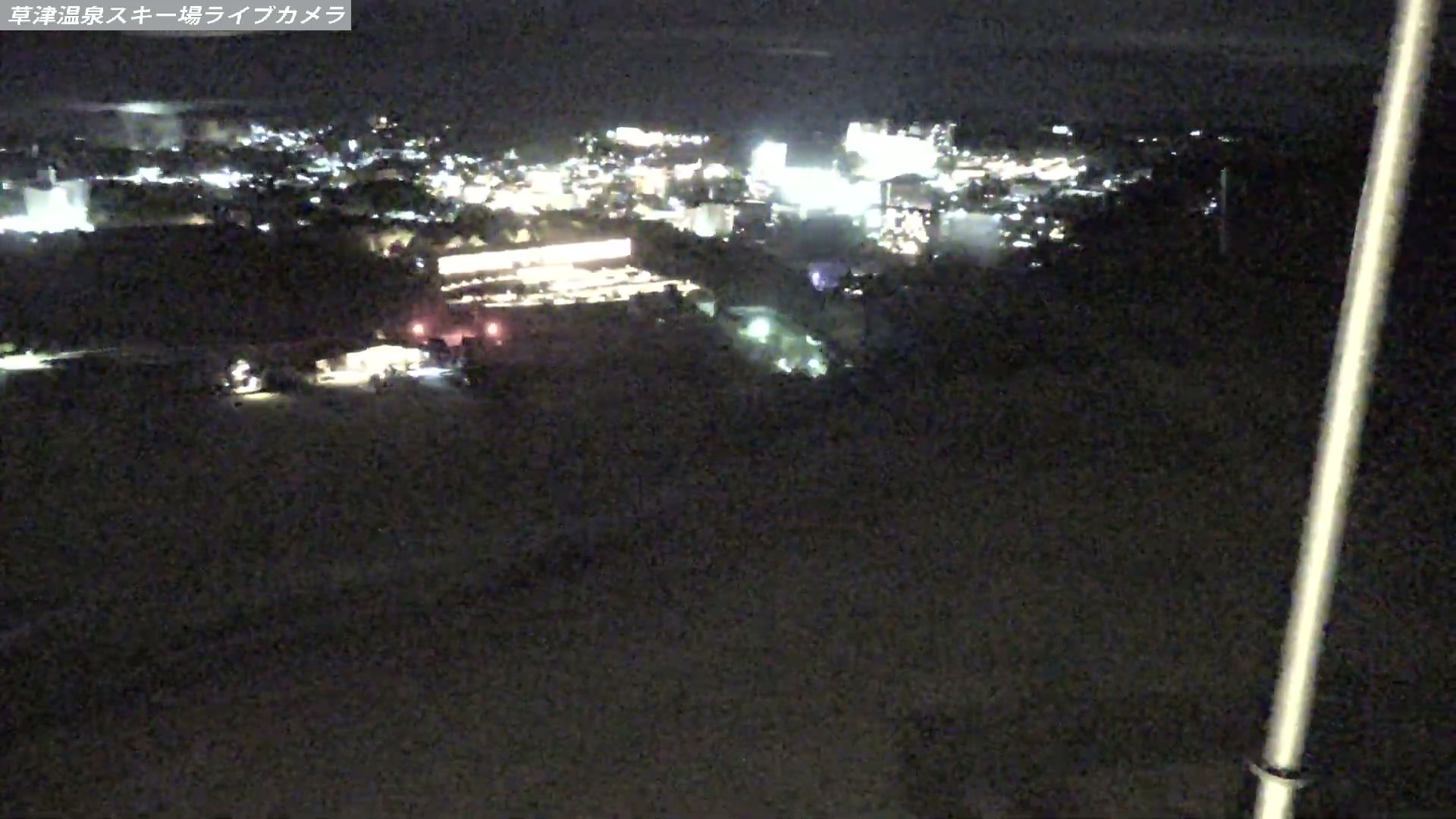 Kusatsu Onsen Tengu Peak Area snow cam captured at 5 October 2026 at 10:19 pm GMT+9