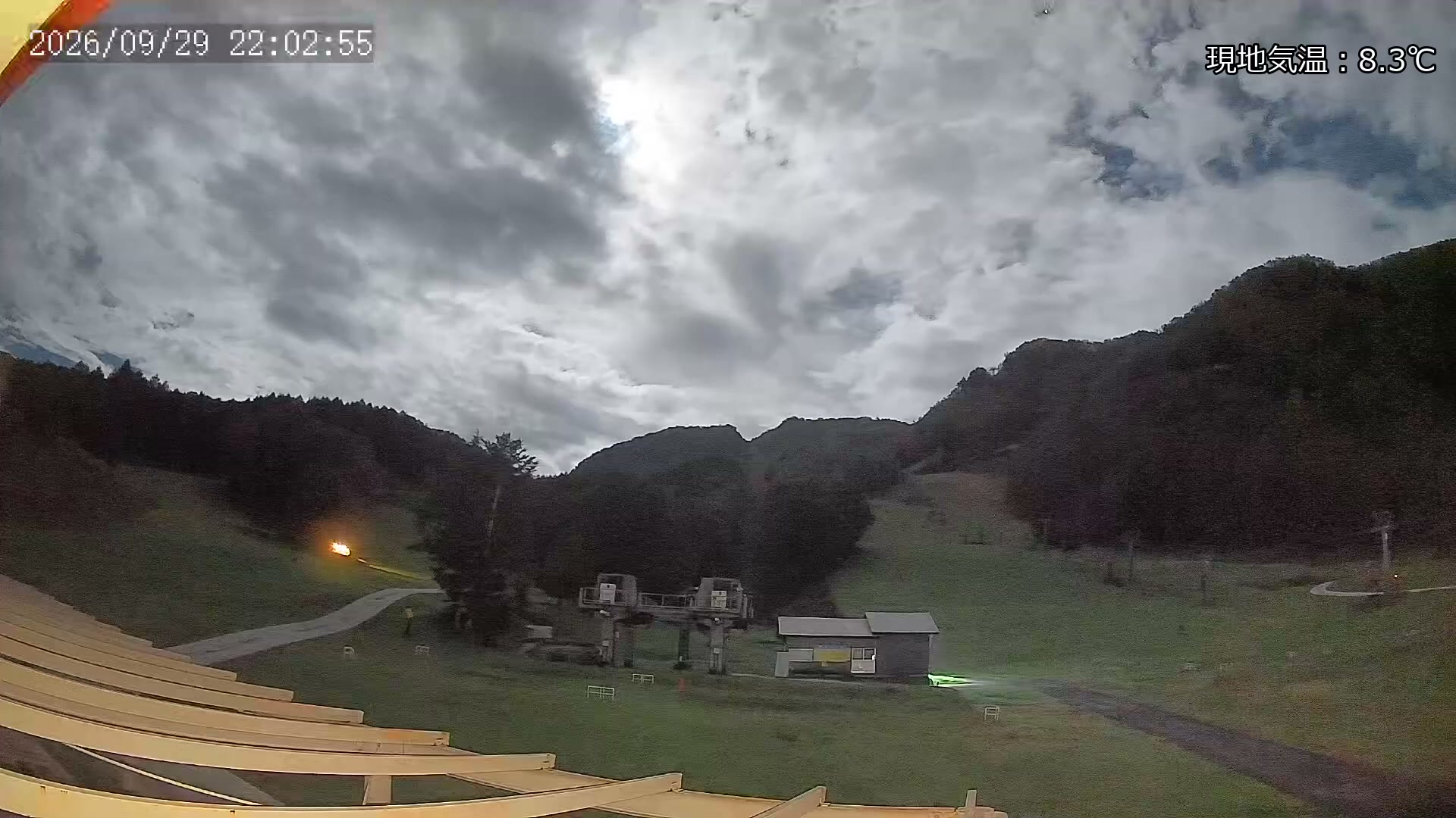 Marunuma Kogen Violet Course · 1,500m snow cam captured at 29 September 2026 at 10:58 pm GMT+9