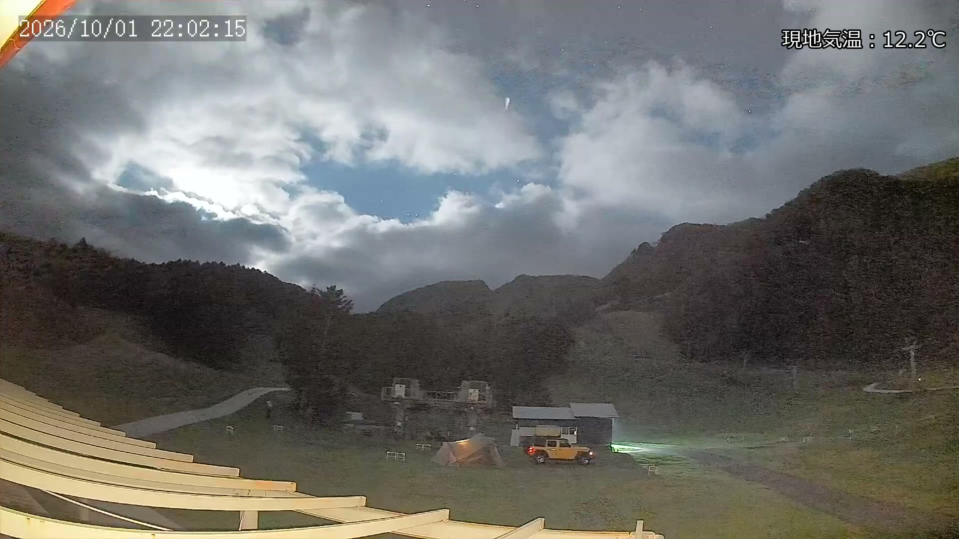 Marunuma Kogen Violet Course · 1,500m snow cam captured at 1 October 2026 at 11:00 pm GMT+9