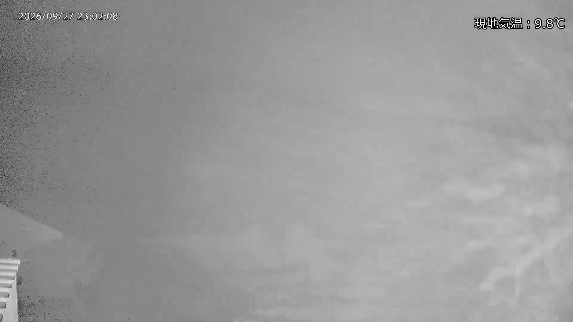 Marunuma Kogen Ropeway Summit Station · 2,000m snow cam captured at 27 September 2026 at 11:37 pm GMT+9