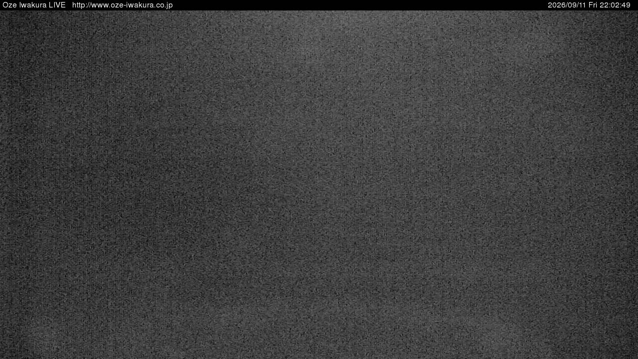 Oze Iwakura Rotating snow cam captured at 11 September 2026 at 11:02 pm GMT+9
