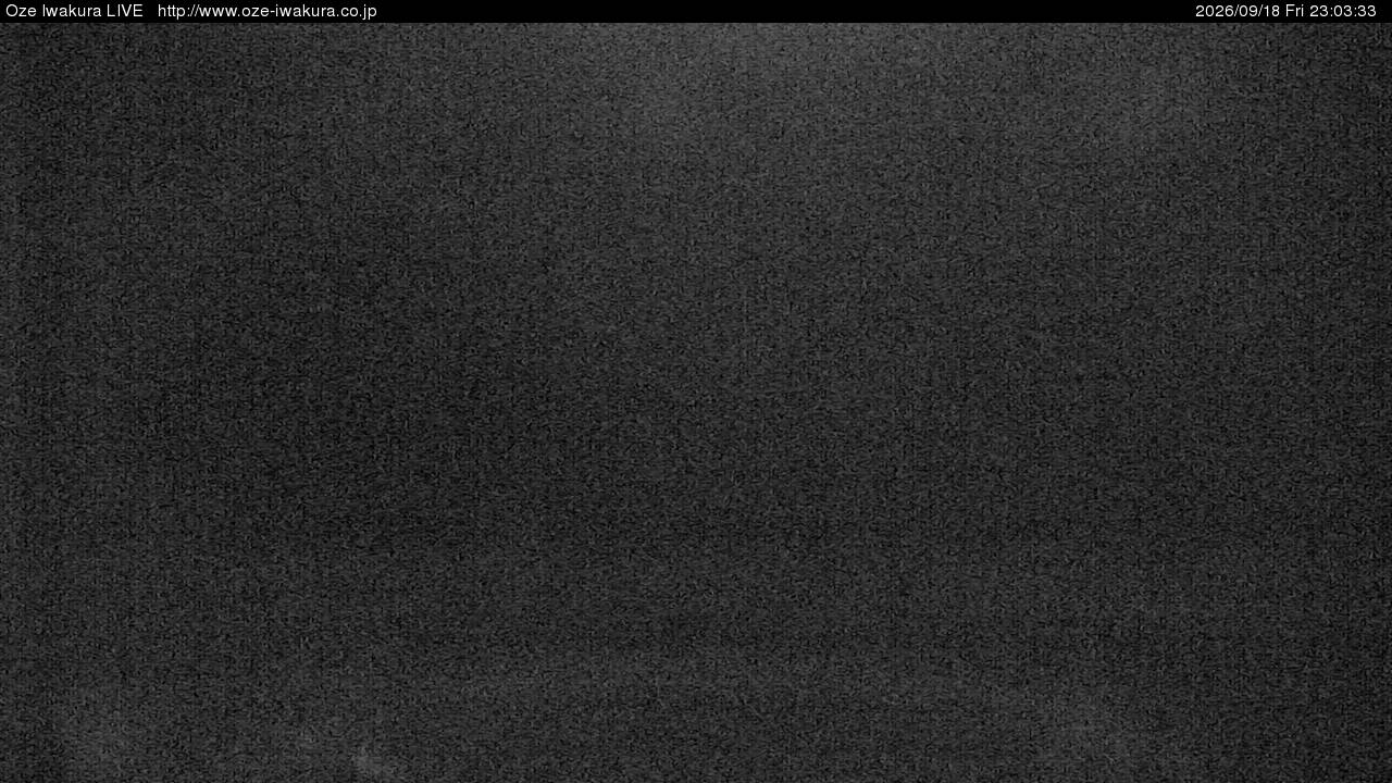 Oze Iwakura Rotating snow cam captured at 18 September 2026 at 11:12 pm GMT+9